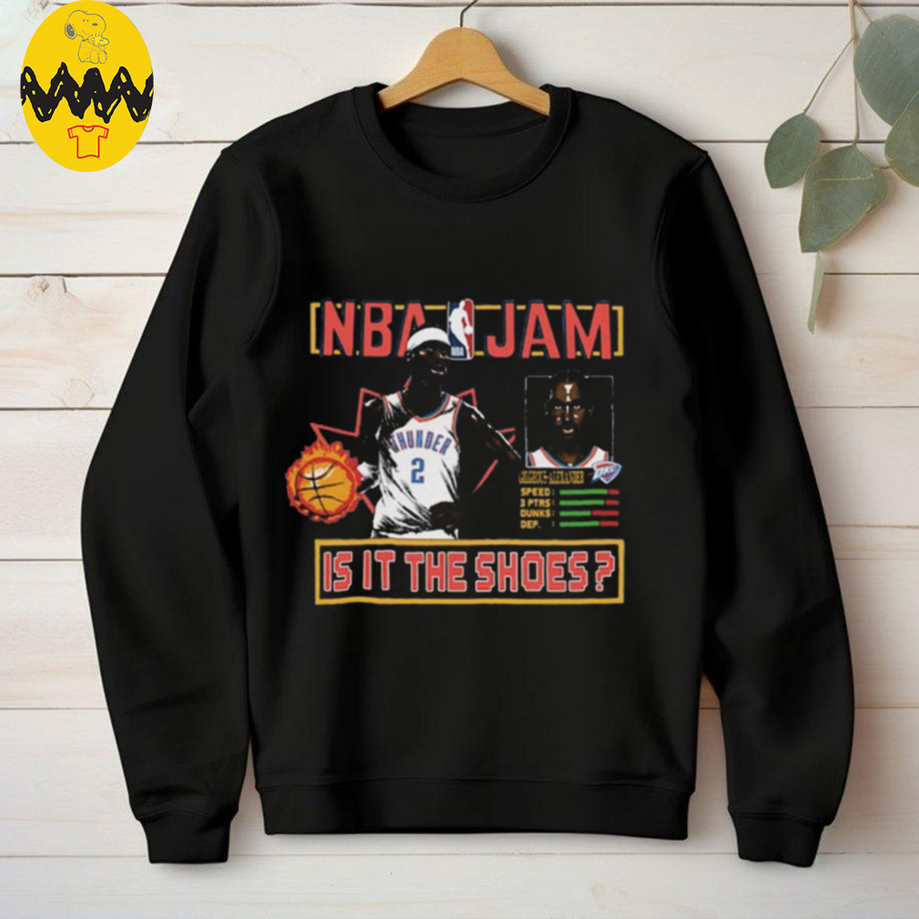 Shai Gilgeous Alexander Oklahoma City Thunder Homage NBA Jam Tri Blend Unisex T Shirt Shai Gilgeous Alexander Oklahoma City Thunder Homage NBA Jam Tri Blend Unisex T Shirt