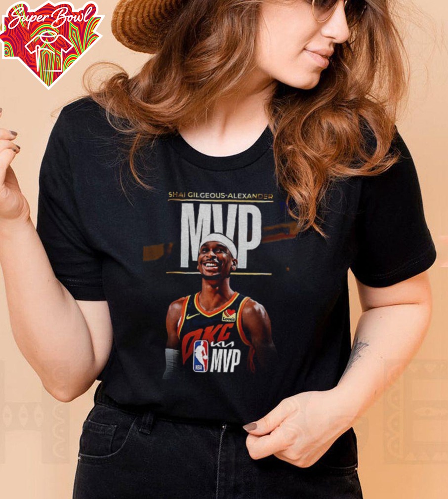 Shai Gilgeous Alexander Oklahoma City Thunder MVP 2025 NBA Basketball shirt Shai Gilgeous Alexander Oklahoma City Thunder MVP 2025 NBA Basketball shirt