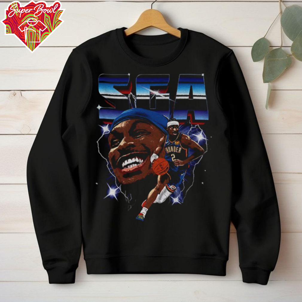 Shai Gilgeous Alexander Oklahoma City Thunder NBA basketball graphic shirt Shai Gilgeous Alexander Oklahoma City Thunder NBA basketball graphic shirt