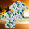 Shop Kansas City Royals Hawaiian Shirt   Aloha Flamingo Tropical Palm Blue Green
