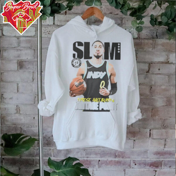 Slam Tyrese Haliburton vintage point Indiana Pacers signature shirt