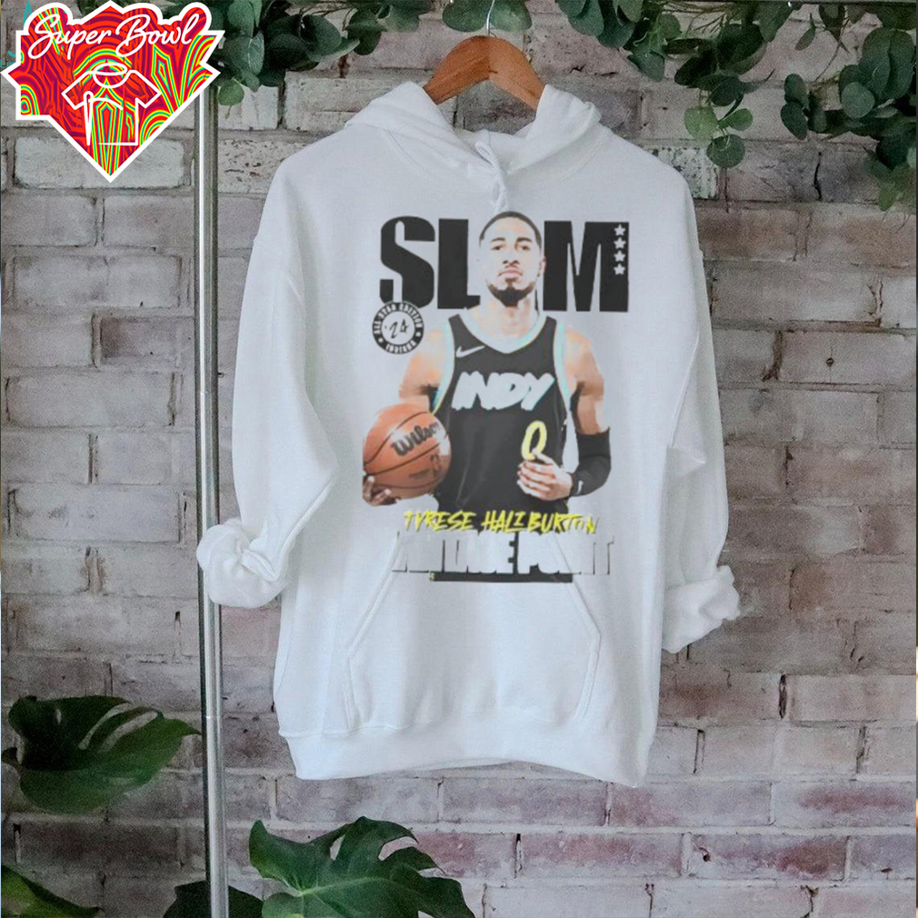 Slam Tyrese Haliburton vintage point Indiana Pacers signature shirt Slam Tyrese Haliburton vintage point Indiana Pacers signature shirt