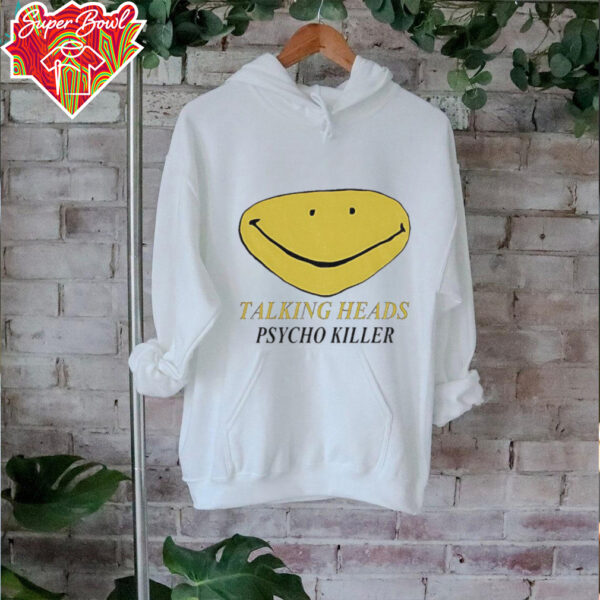 Smiley face talking heads psycho Killer shirt