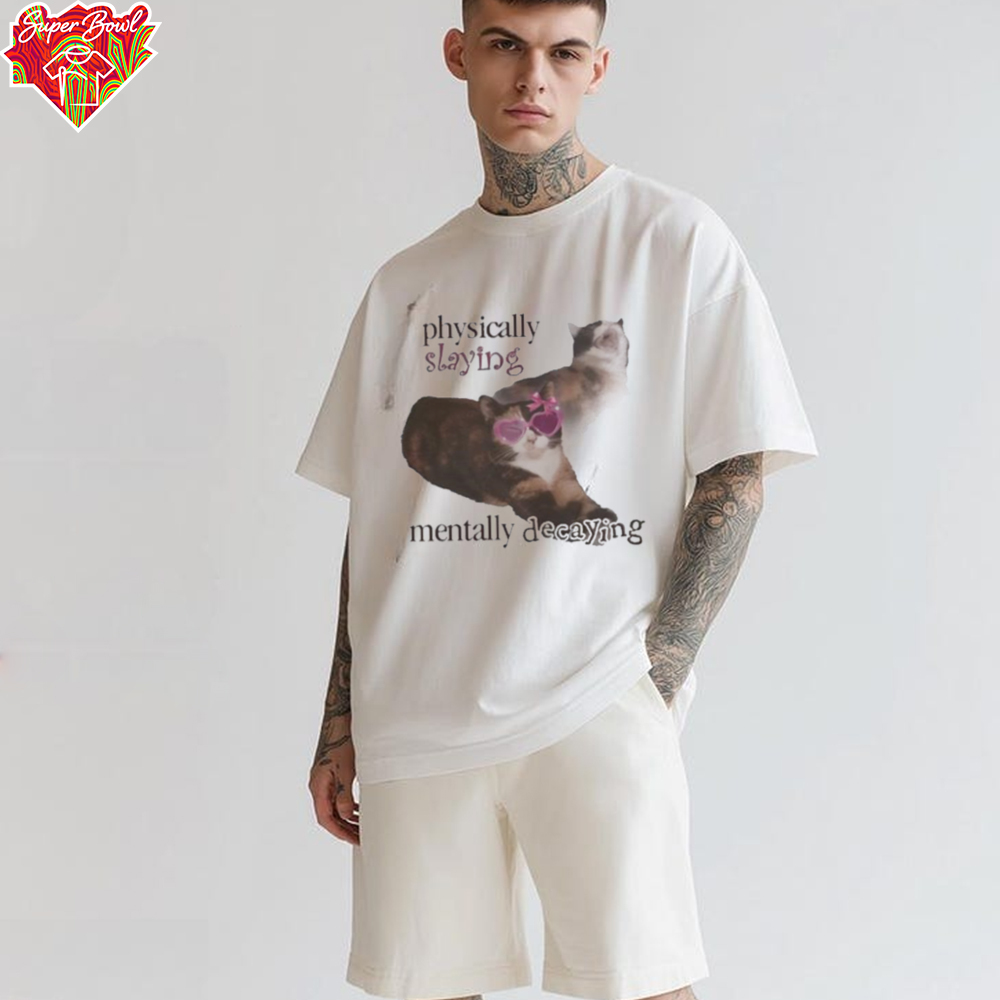 Snazzyseagull physically slaying mentally decaying shirt Snazzyseagull physically slaying mentally decaying shirt