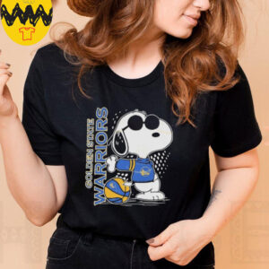 Snoopy Fan Golden State Warriors x The Peanuts T shirts