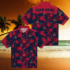 Trending Dodgers Hawaiian Shirt   Navy Tropical Hibiscus Fan Gift for Men & Women