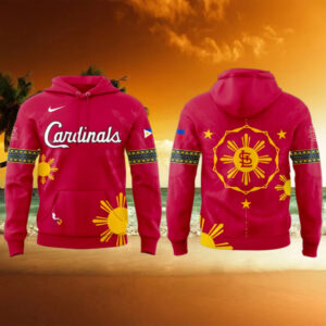 St. Louis Cardinals x Filipino Heritage Night 2025 Special Red Hoodie