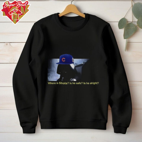 Star Wars Darth Vader MLB Chicago Cubs where is shota is he safe is he alright shirt