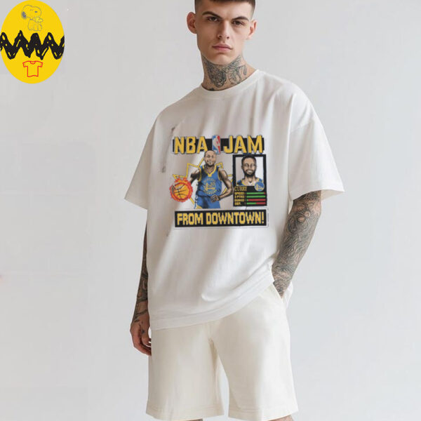 Stephen Curry Golden State Warriors Homage Unisex NBA Jam Tri Blend T Shirt