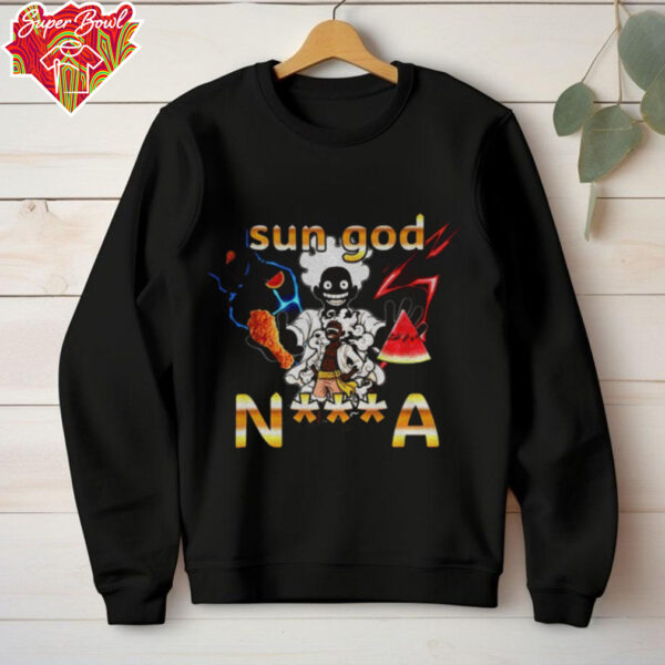 Sun God Black Nika Luffy One Piece shirt