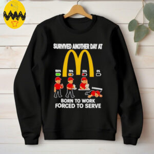 Survived another day at McDonald’s born to work forced to serve shirt