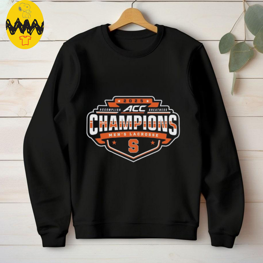 Syracuse Orange 2025 ACC Men's Lacrosse Conference Tournament Champions T Shirt Syracuse Orange 2025 ACC Men's Lacrosse Conference Tournament Champions T Shirt