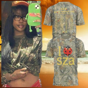 Sza Camo Grand National Tour T Shirt Presents For Music Lovers