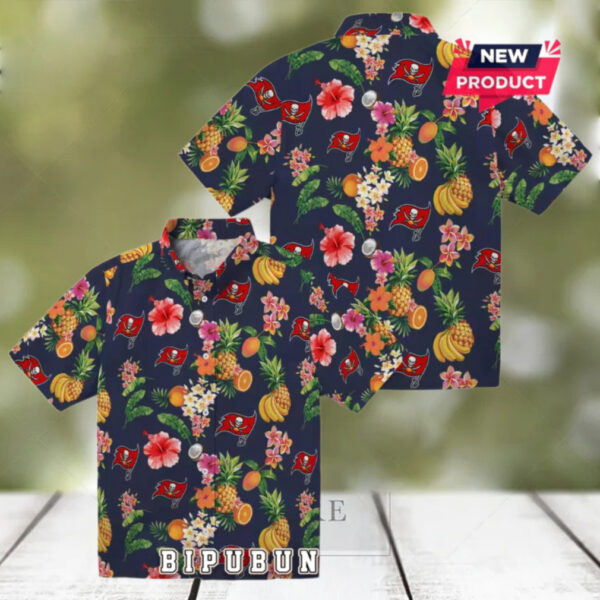 Tampa Bay Buccaneers Hibiscus Fruit Summer Hawaiian Shirt