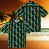Unisex Dodgers Hawaiian Shirt   Blue Flamingo Leaf Print for MLB Fans & Vacation