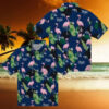 Custom Los Angeles Dodgers Hawaiian Shirt   Tropical Palm Silhouettes for Summer Beach Party