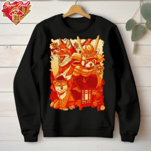 Tenhun orange fuzz shirt