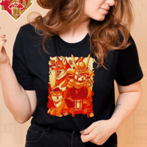 Tenhun orange fuzz shirt