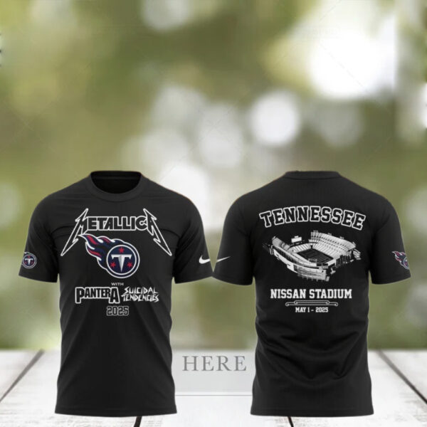 Tennessee Titans x Metallica M72 World Tour T Shirt Best Gifts For Music Lovers