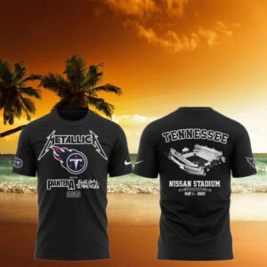 Tennessee Titans x Metallica M72 World Tour T Shirt Best Gifts For Music Lovers