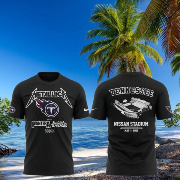 Tennessee Titans x Metallica M72 World Tour T Shirt Best Gifts For Music Lovers