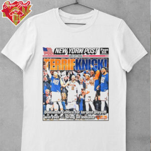 Terrif Knicks New York Post Late City Final poster shirt