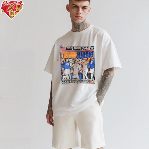 Terrif Knicks New York Post Late City Final poster shirt