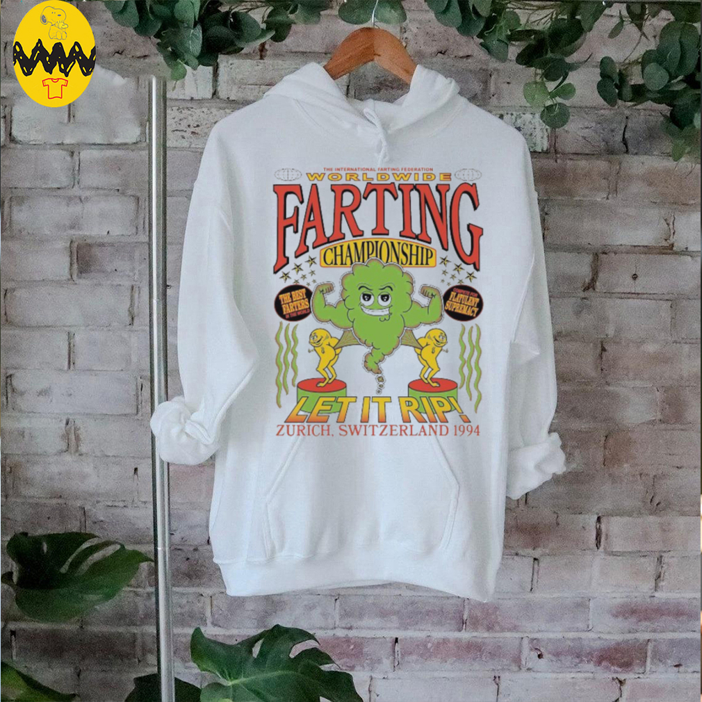 The International Farting Federation Worldwide Farting Championship Let It Rip Zurich Switzerland 1994 Brian Robert Jones T shirts The International Farting Federation Worldwide Farting Championship Let It Rip Zurich Switzerland 1994 Brian Robert Jones T shirts