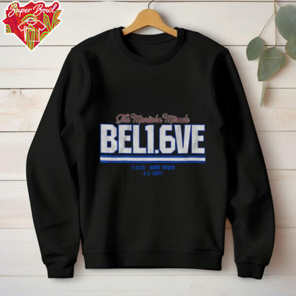 The Manitoba Miracle Hockey Believe In 1.6 Seconds Game Seven shirt