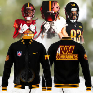 The Wild Collective Charcoal Washington Commanders 2025 Jacket