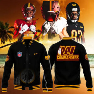 The Wild Collective Charcoal Washington Commanders 2025 Jacket