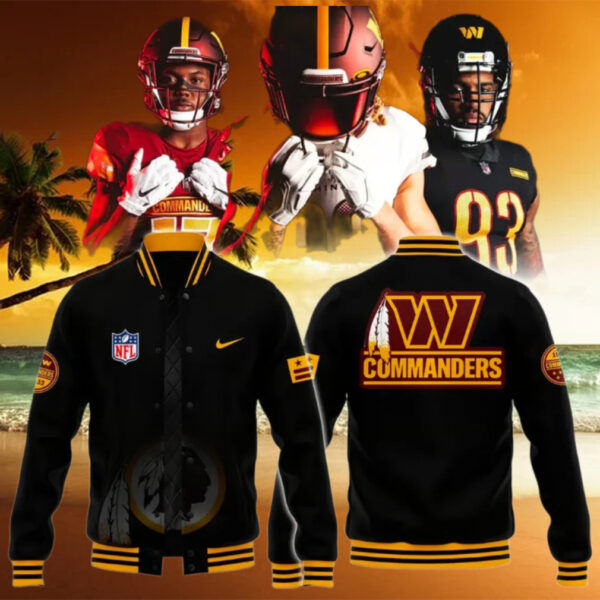 The Wild Collective Charcoal Washington Commanders 2025 Jacket