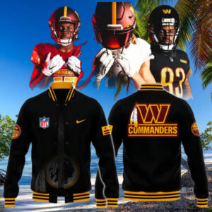The Wild Collective Charcoal Washington Commanders 2025 Jacket