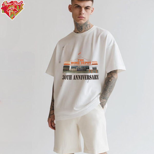 The home depot 30th anniversary Canada flag shirt
