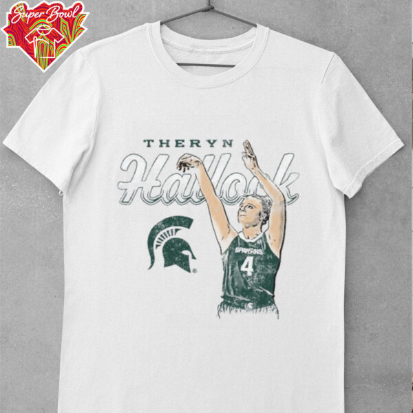 Theryn Hallock Michigan State Spartans Basketball T Shirt