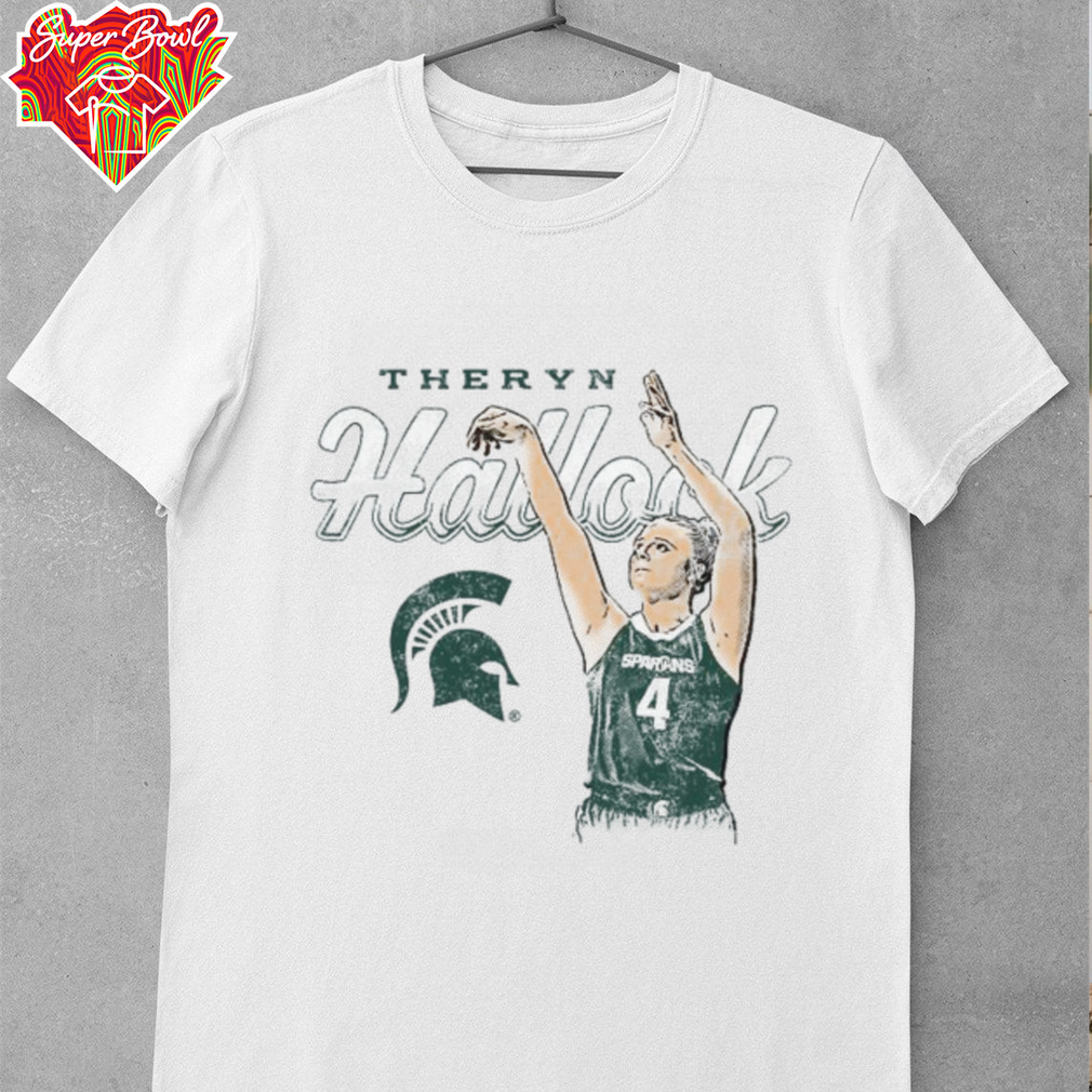Theryn Hallock Michigan State Spartans Basketball T Shirt Theryn Hallock Michigan State Spartans Basketball T Shirt