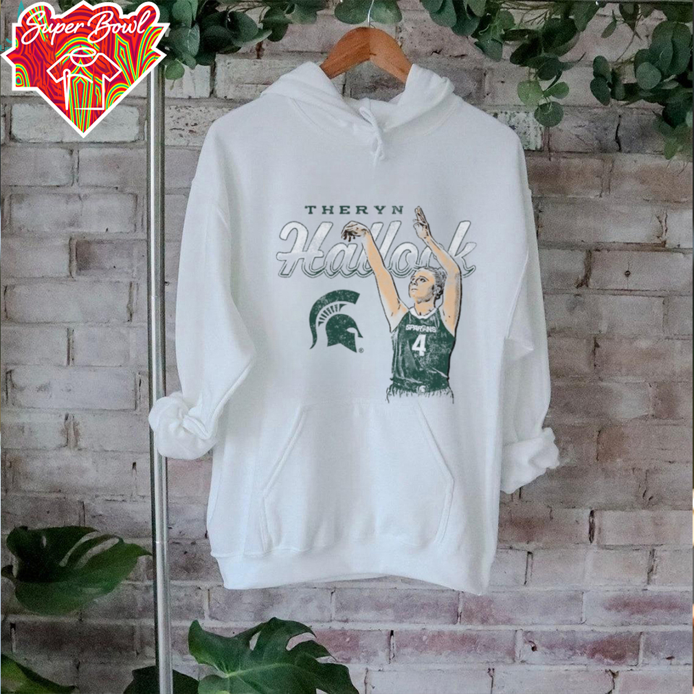 Theryn Hallock Michigan State Spartans Basketball T Shirt Theryn Hallock Michigan State Spartans Basketball T Shirt