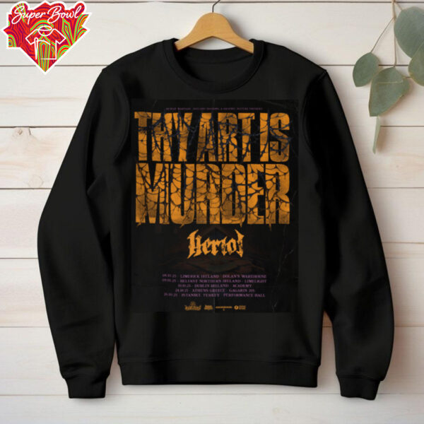 Thy Art Is Murder Herval Tour 2025 T Shirt