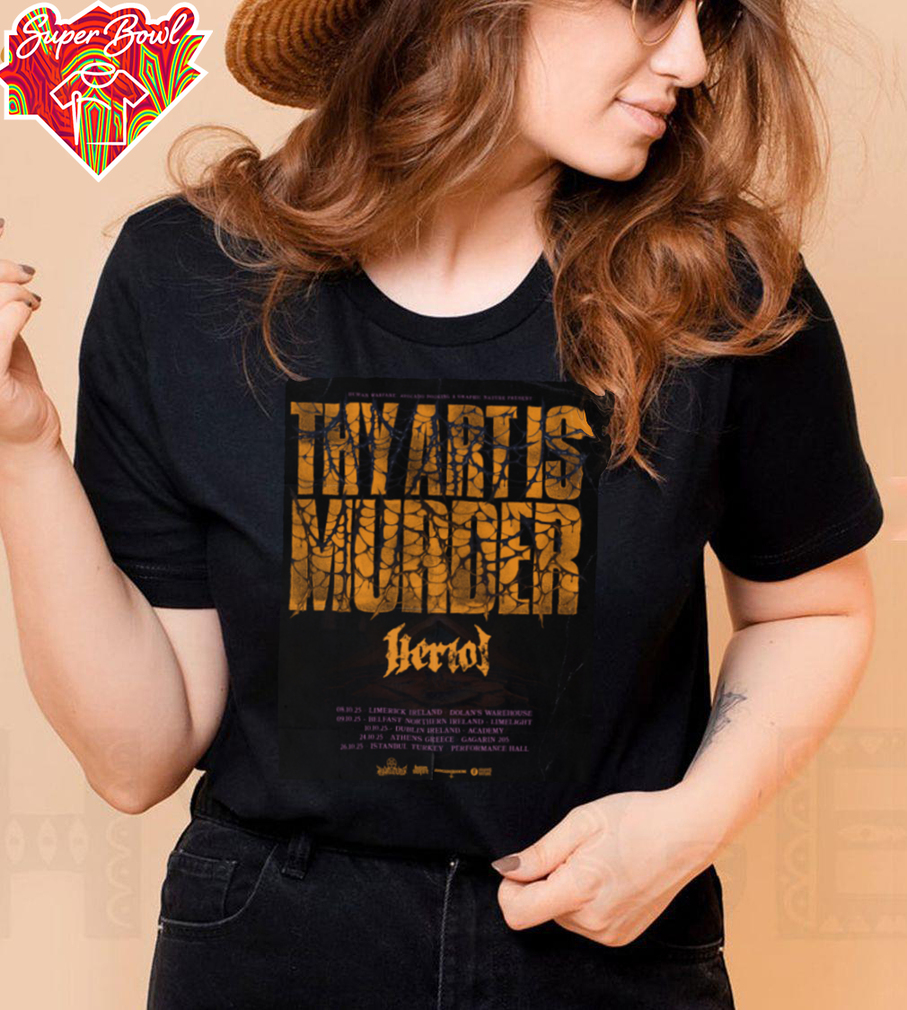 Thy Art Is Murder Herval Tour 2025 T Shirt Thy Art Is Murder Herval Tour 2025 T Shirt
