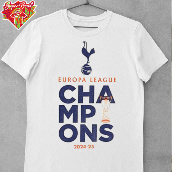 Tottenham Hotspur Europa League Champions winners 2025 trophy shirt