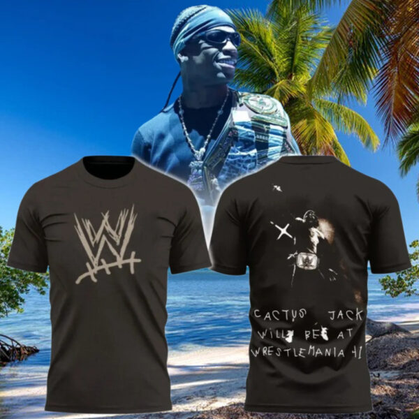 Travis Scott x WWE WrestleMania 41 Limited Edition T Shirt Music Lover Gift Ideas For Him