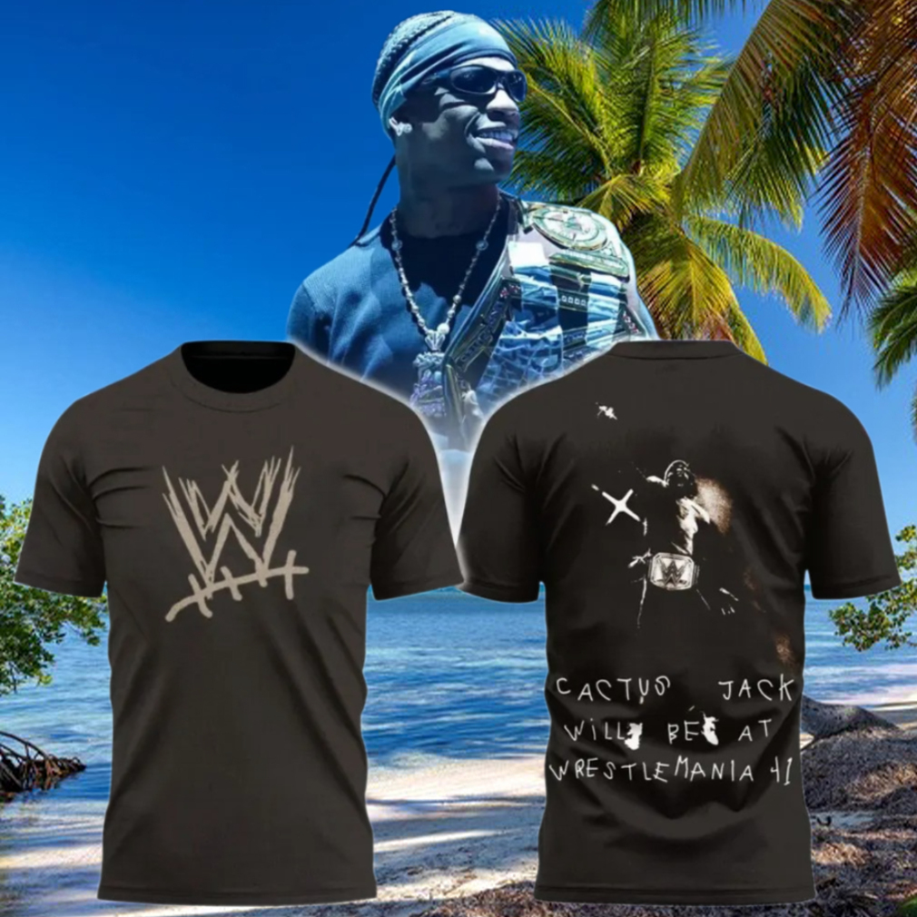 Travis Scott x WWE WrestleMania 41 Limited Edition T Shirt Music Lover Gift Ideas For Him Travis Scott x WWE WrestleMania 41 Limited Edition T Shirt Music Lover Gift Ideas For Him