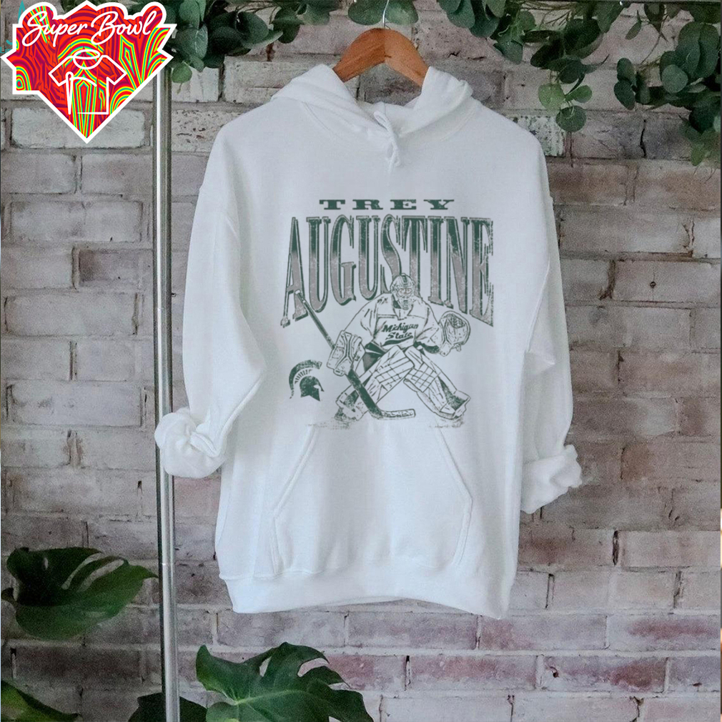 Trey Augustine Michigan State Spartans Hockey Goalie T Shirt Trey Augustine Michigan State Spartans Hockey Goalie T Shirt