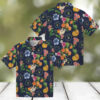 Men’s San Diego Padres Floral Hawaiian Shirt   Brown & White Game Day Wear