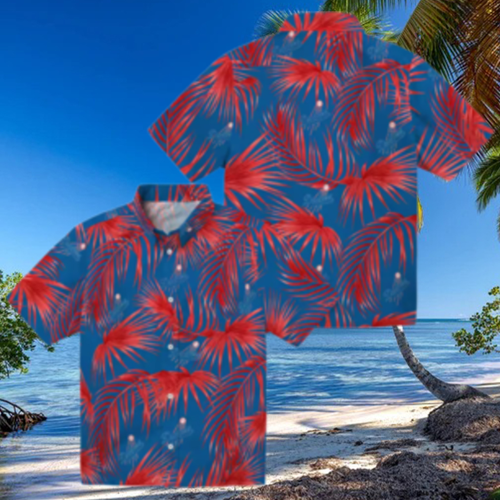 Tropical Palm Leaf Dodgers Hawaiian Shirt Official MLB Summer Apparel Tropical Palm Leaf Dodgers Hawaiian Shirt Official MLB Summer Apparel