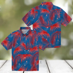 Tropical Palm Leaf Dodgers Hawaiian Shirt Official MLB Summer Apparel