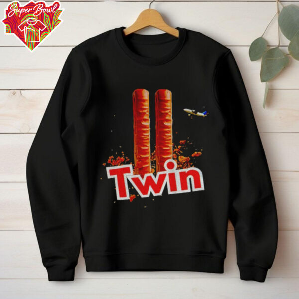 Twin 9 11 parody funny joke shirt