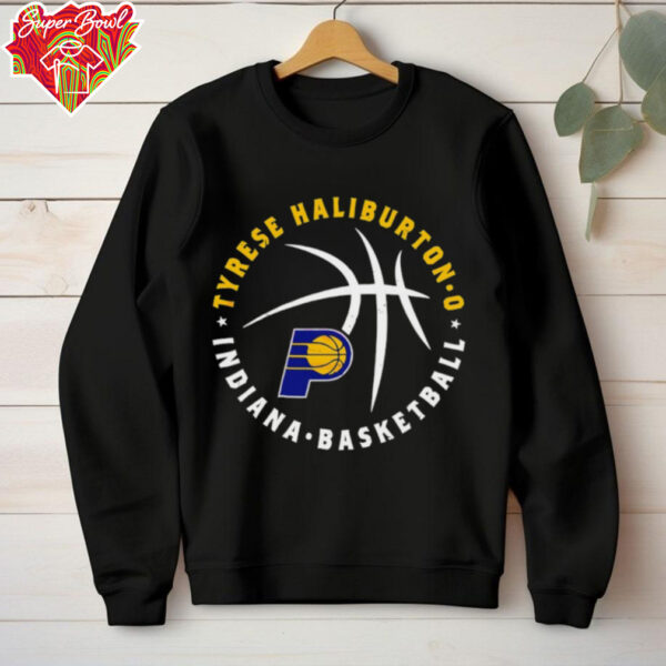 Tyrese Haliburton Indiana Pacers Basketball player ball shirt