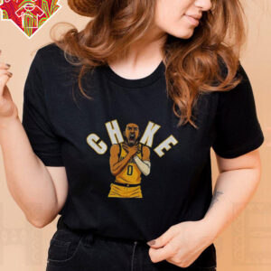 Tyrese Haliburton Indiana Pacers Choked in game one Basketball cartoon shirt