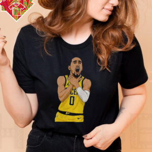 Tyrese Haliburton cartoon choke Indiana Pacers NBA Basketball Player shirt